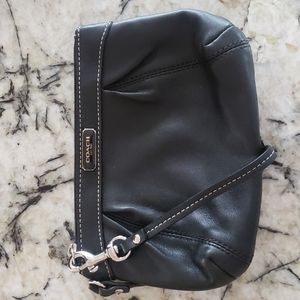 COACH Black Leather Wristlet / Clutch
